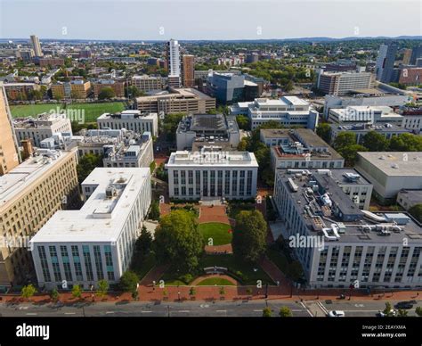 Northeastern University Main Campus And Huntington Avenue Aerial View