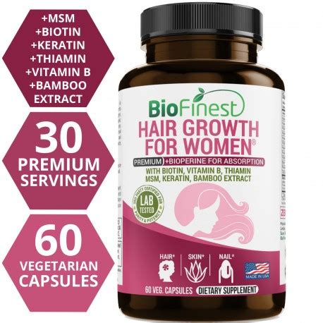 In order to understand why, first it's important to know how. Hair Growth Supplement For Women - Vitamins For Natural ...