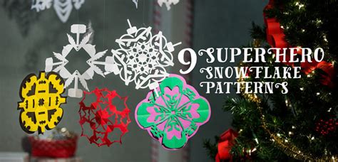 9 Superhero Snowflake Patterns Free Printables Fun Blog