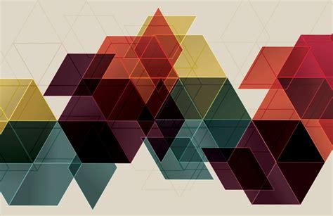Geometric Wallpaper Colorful Geometric Designs Hovia Illustration