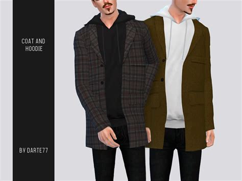 The Sims Resource Darte77 Coat And Hoodie