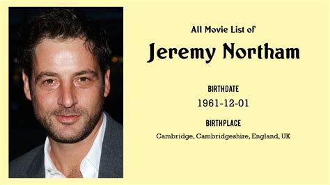 Jeremy Northam Movies List Jeremy Northam Filmography Of Jeremy