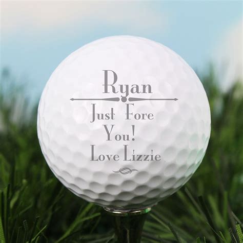 Personalised Any Message Golf Ball Love My Ts