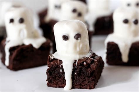 Spooky Ghost Marshmallow Brownies Recipe Marshmallow Brownies