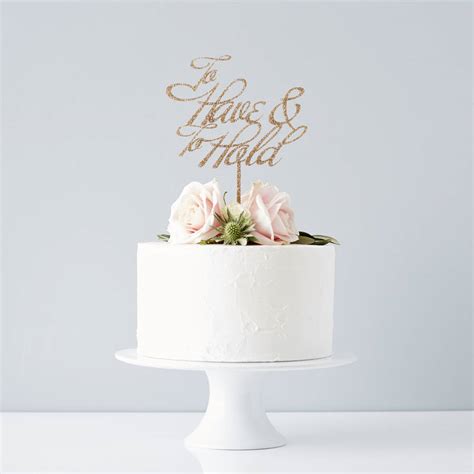 Elegant To Have And To Hold Wedding Cake Topper By Sophia Victoria Joy