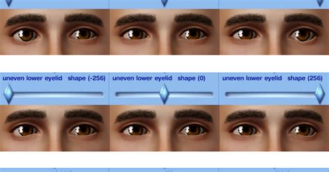 My Sims 3 Blog Eyelid Sliders By Oneeuromutt