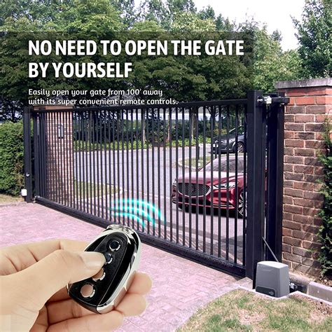 Buy Co Z 3300 Lb Automatic Sliding Gate Opener With 2 Remote Controls Electric Rolling Driveway