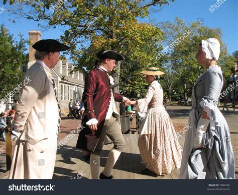 Dancing Historic Colonial Williamsburg Virginia Stock Photo 7004296