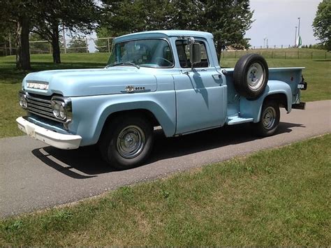 1959 Ford F100 V8 Custom Cab Stepside Neat History Ready To Have Fun