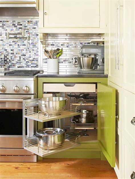 This storage hack is a bit more involved to implement, but if your kitchen cabinets are just too full, adding hidden drawers to your toe kick areas maximizes cabinet space and is the perfect solution for storing flat or rarely used items. Modern Furniture: 2014 Smart Storage Solutions for Small ...