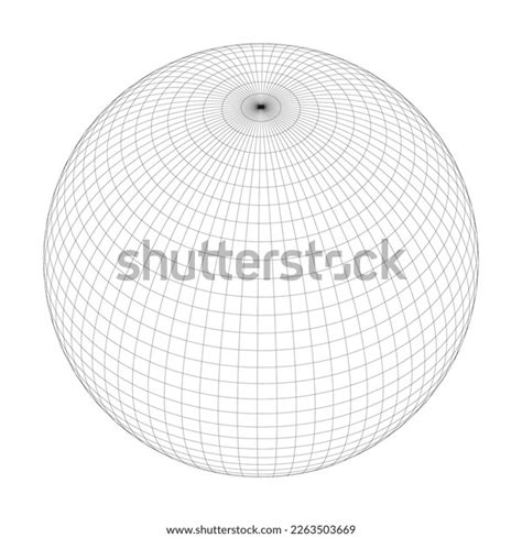 Planet Earth Globe Grid Meridians Parallels Stock Vector Royalty Free