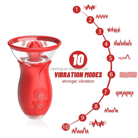 Xiaer Tik Tok Ebay Suction Tongue Nipple Clitoral Sucking Rose Vibrator For Women Vibrating
