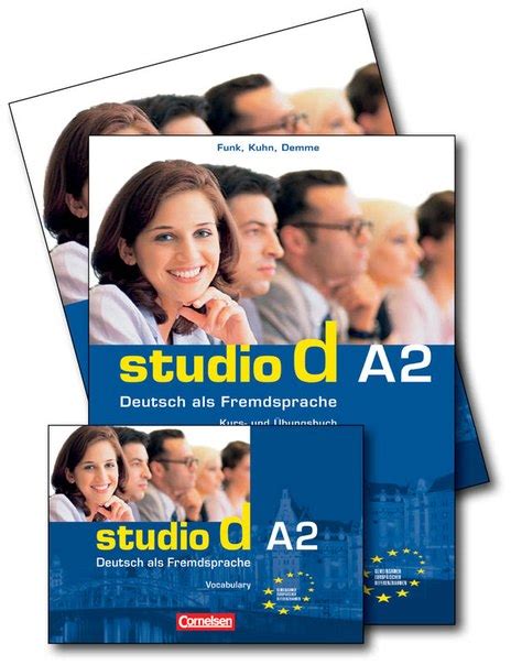 كتاب دروس وتمارين لبدء تعلم اللغة الالمانية لمستوى Studio D A2
