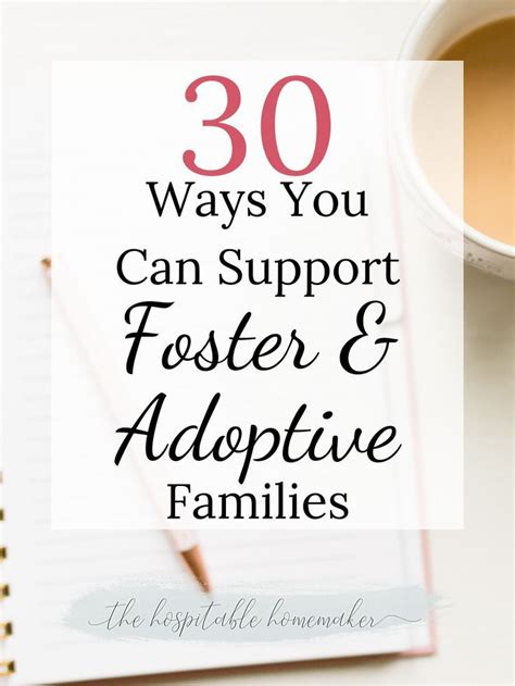 30 Ways You Can Support Foster And Adoptive Families With Images
