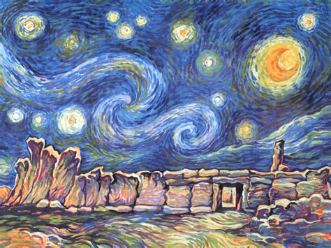 Xs Wallpapers Hd Van Goghs Starry Night