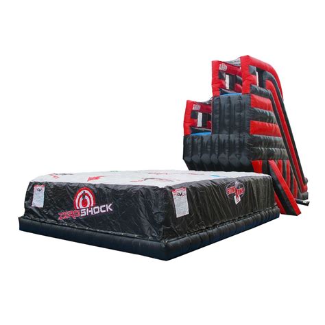 Interactive Zero Shock Inflatable Freefall Double Jump Platform With