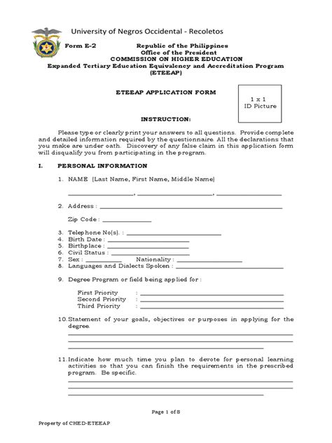 Eteeap Application Form Pdf Employment Leisure