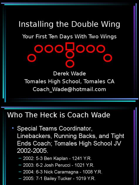 Double Wing Offense Pdf National Football League Playoffs Team Sports