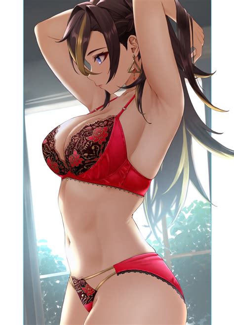 dehya [genshin impact] lingerie by yumeto no kmonk3k