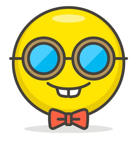 084 Nerd Face Nerd Emoji Pngs Clip Art Library
