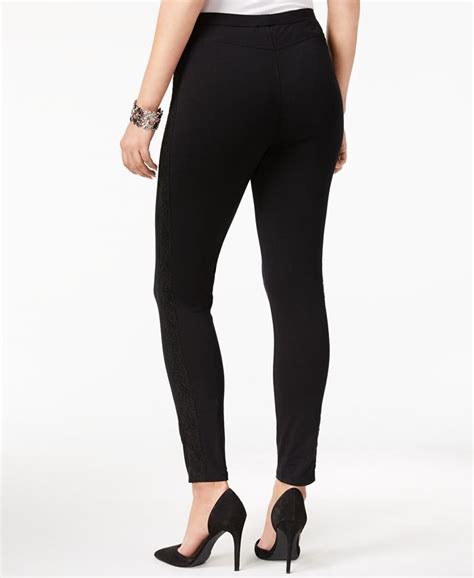 Style And Co Lace Trim Leggings Created For Macys Macys