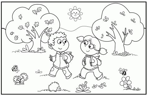 If he can easily cope, offer him something more complicated. Park Coloring Page - Coloring Home