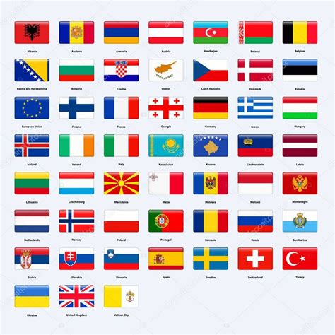 Lista Foto Banderas De Los Paises De Europa Mirada Tensa