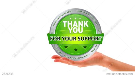Thank You For Your Support Stock Animation 2326833