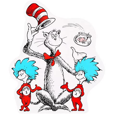 Cat In The Hat Cutouts 24ct Dr Seuss Party City Canada