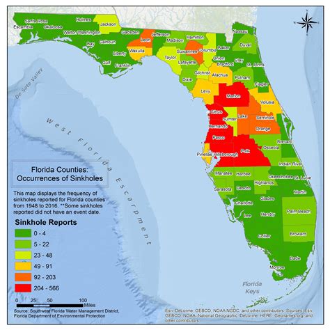 Sinkhole Maps Florida Counties