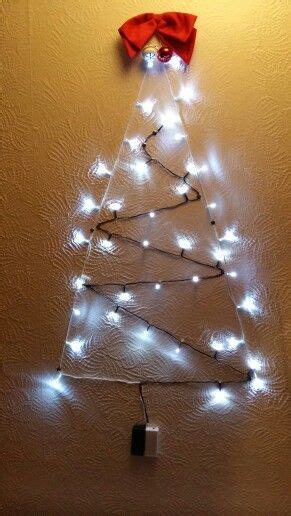 4ft Christmas Tree Wall Decoration Made With Just 2 Sets Of £1 Battery