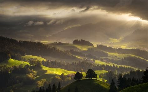 Download Wallpaper For 2560x1440 Resolution Switzerland Landscape