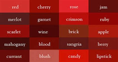 Different Shades Of Red Etsy Shades Of Red Color Different Shades