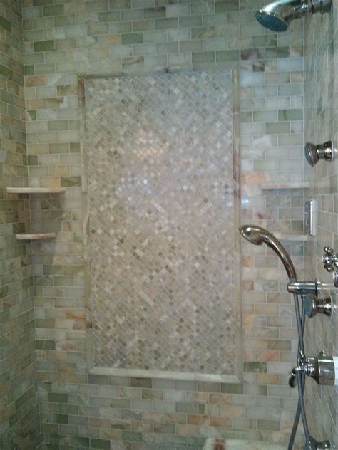 An inviting space that effortlessly infuses your home's unique sense of style into even. light green onyx shower | Onyx shower, Tile design ...