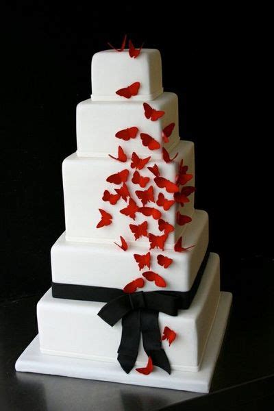 Awesome Pictures Amazing Red Black And White Wedding