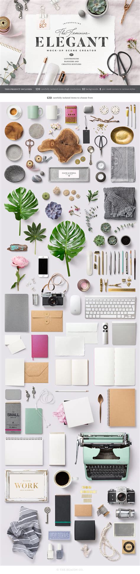 Psd file consists of smart objects. The Elegant Mock-Up Scene Creator | Mock-up