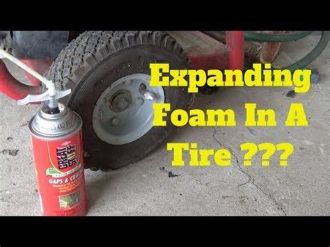 Expanding Foam In A Tire YouTube Expanding Foam Foam Tire