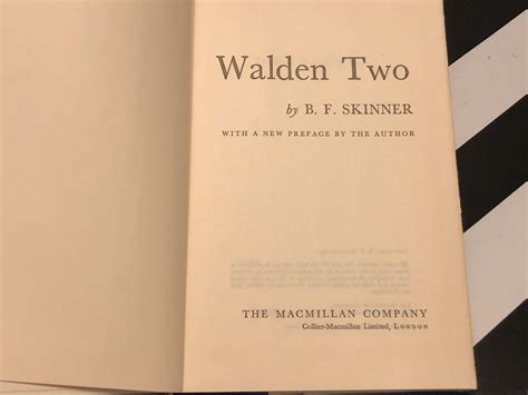 Walden Two By Bf Skinner 1969 Hardcover Book