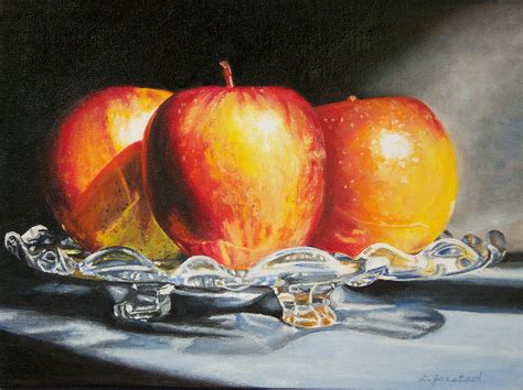Still Life Oil Painting Art Print For Sale Apples Painting By Diane