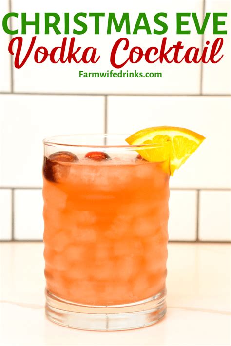 This cranberry vodka punch recipe is the best party punch for the holidays. Orange Cranberry Vodka Cocktail - Christmas Eve Cocktail