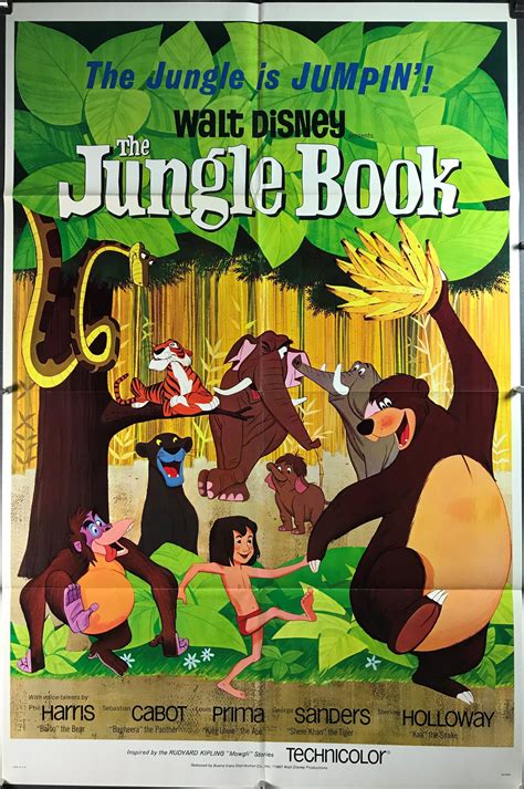 Walt Disney The Jungle Book Original Release Vintage Theatrical Lobby