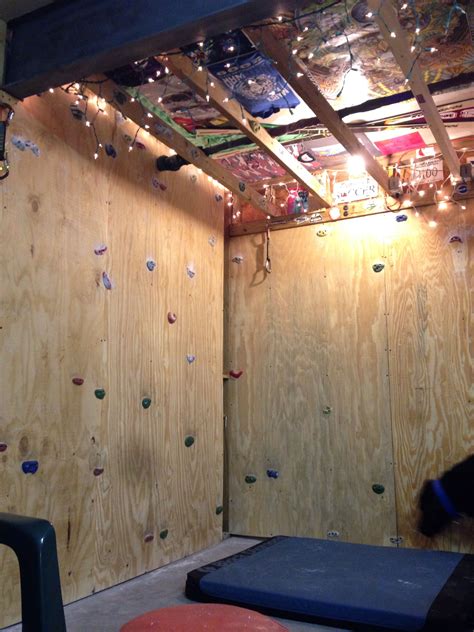 Garage Boulder Room Phase 3ish More To Come Indoor Climbing Wall