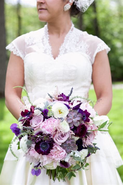Always on time, farm direct delivery. Purple Rose and Succulent Bridal Bouquet