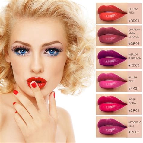 Lipstick Red Wine Lip Tint 6 Colors Dye Liquid Lipstick Matte Nourish