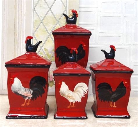 Pin By Paulette On Creative Visions Rooster Canisters Rooster