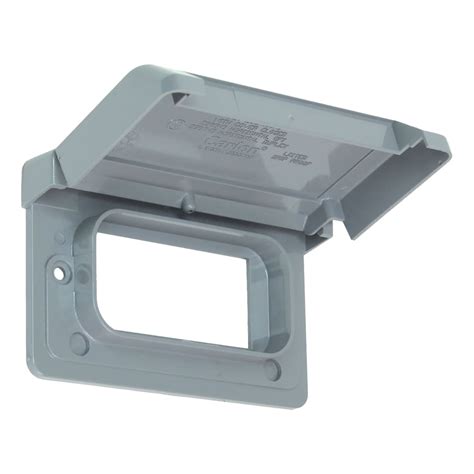 Carlon Weatherproof One Gang Horizontal Cover For One Gfci Receptacle