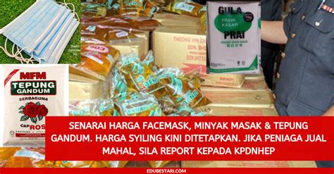 Harga tepung gandum oleh karenanya sedikit. Senarai Harga Facemask, Minyak Masak, Gula Pasir & Tepung ...