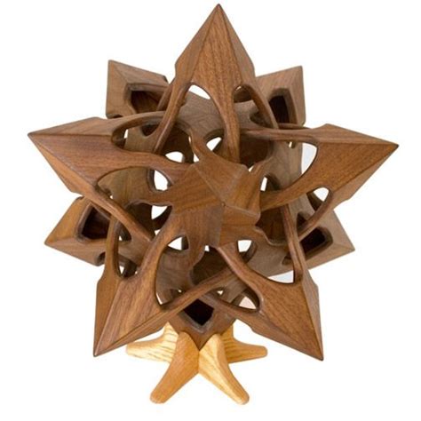 Polyhedral Wood Sculptures Of Vladimir Bulatov Geometric Sculpture