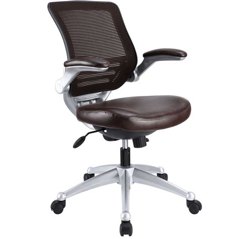 Merging contemporary design and elegance, the modern ergonomic executive chair gives your office that executive vibe while providing you with excellent comfort and support. Edge Modern Adjustable Ergonomic Leather Office Chair w ...