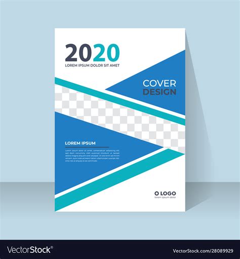 Modern Book Cover Design Template In A4 Royalty Free Vector